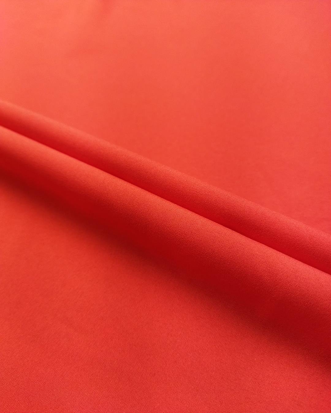 Pastel Kırmızı Renkte İnce Krep (En 145 cm x Boy 190 cm)
