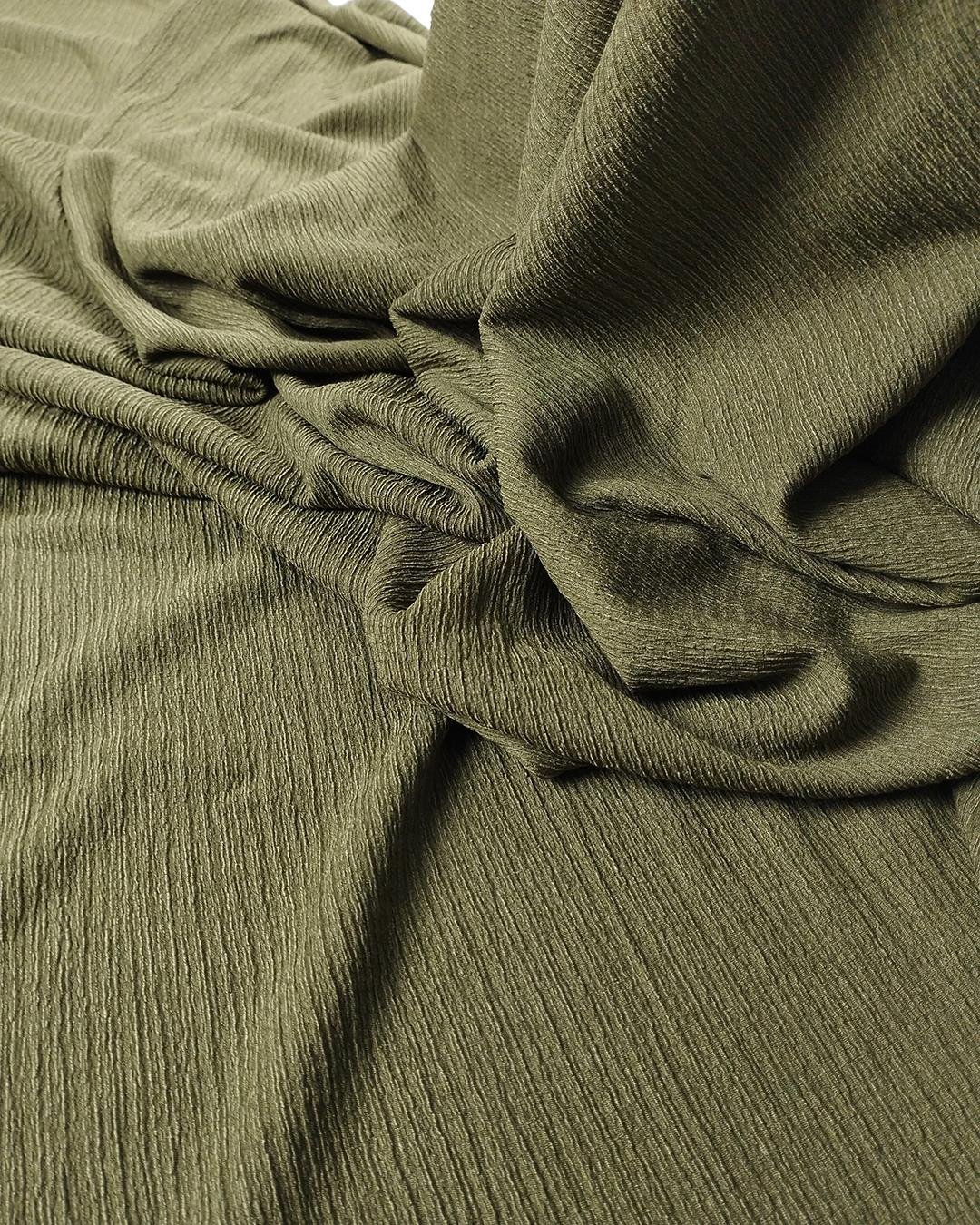Pastel Yeşil Renkte Bürümcüklü Jarse (En  140 cm x Boy 190 cm)