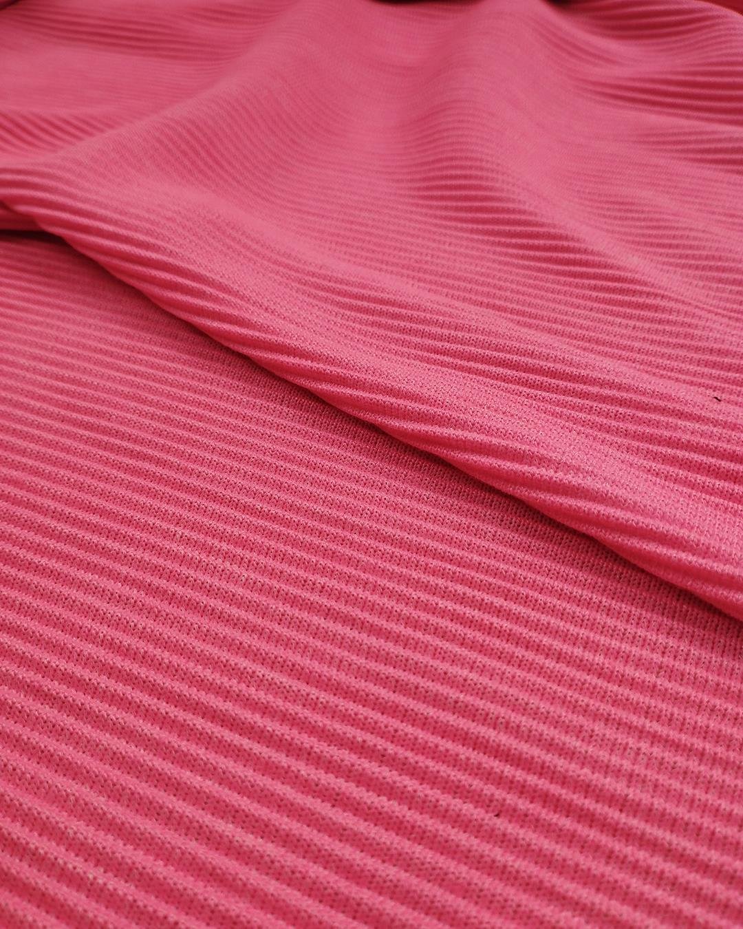 Pembe Renkte Pliseli Jarse (En 150 cm x Boy 190 cm)