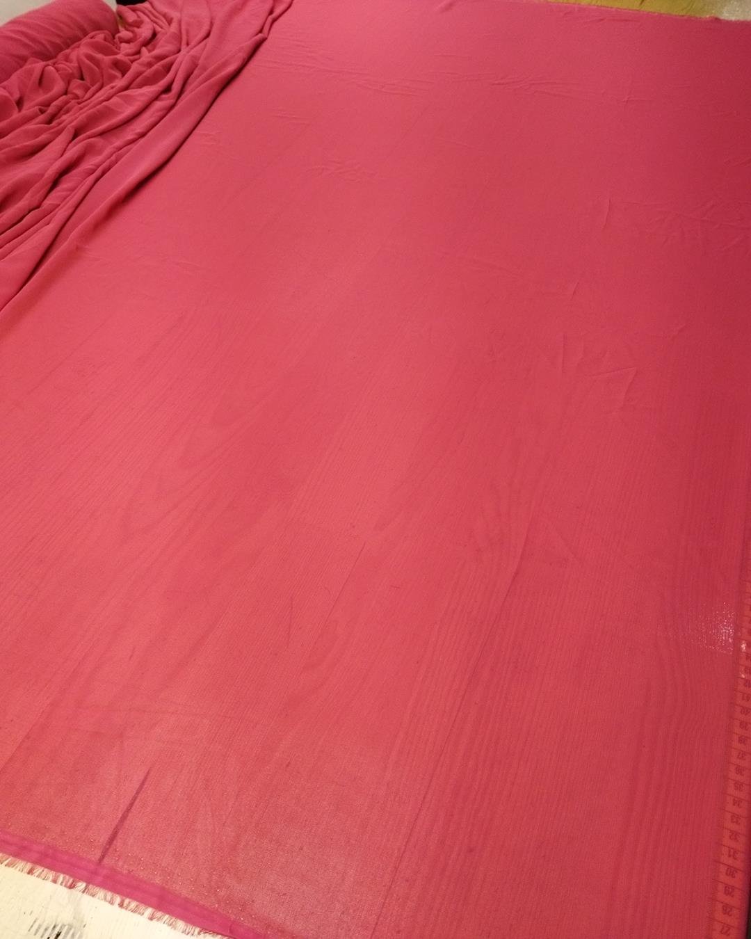 Pembe Renkte Şifon (En 150 cm x Boy 250 cm)