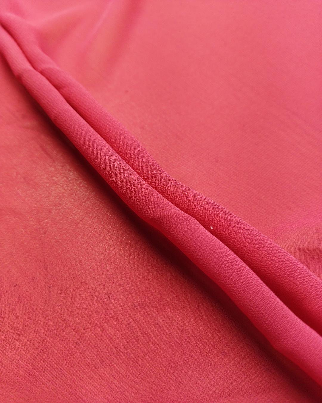Pembe Renkte Şifon (En 150 cm x Boy 250 cm)