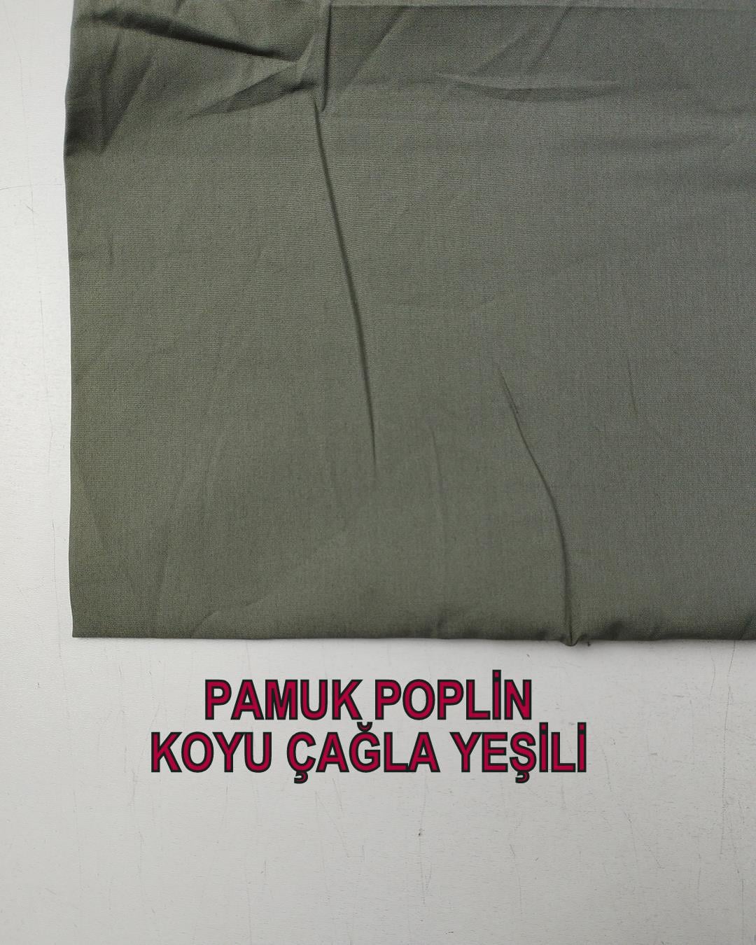Poplin Dokuma Pastel Yeşil RenkteEn: 140 cm