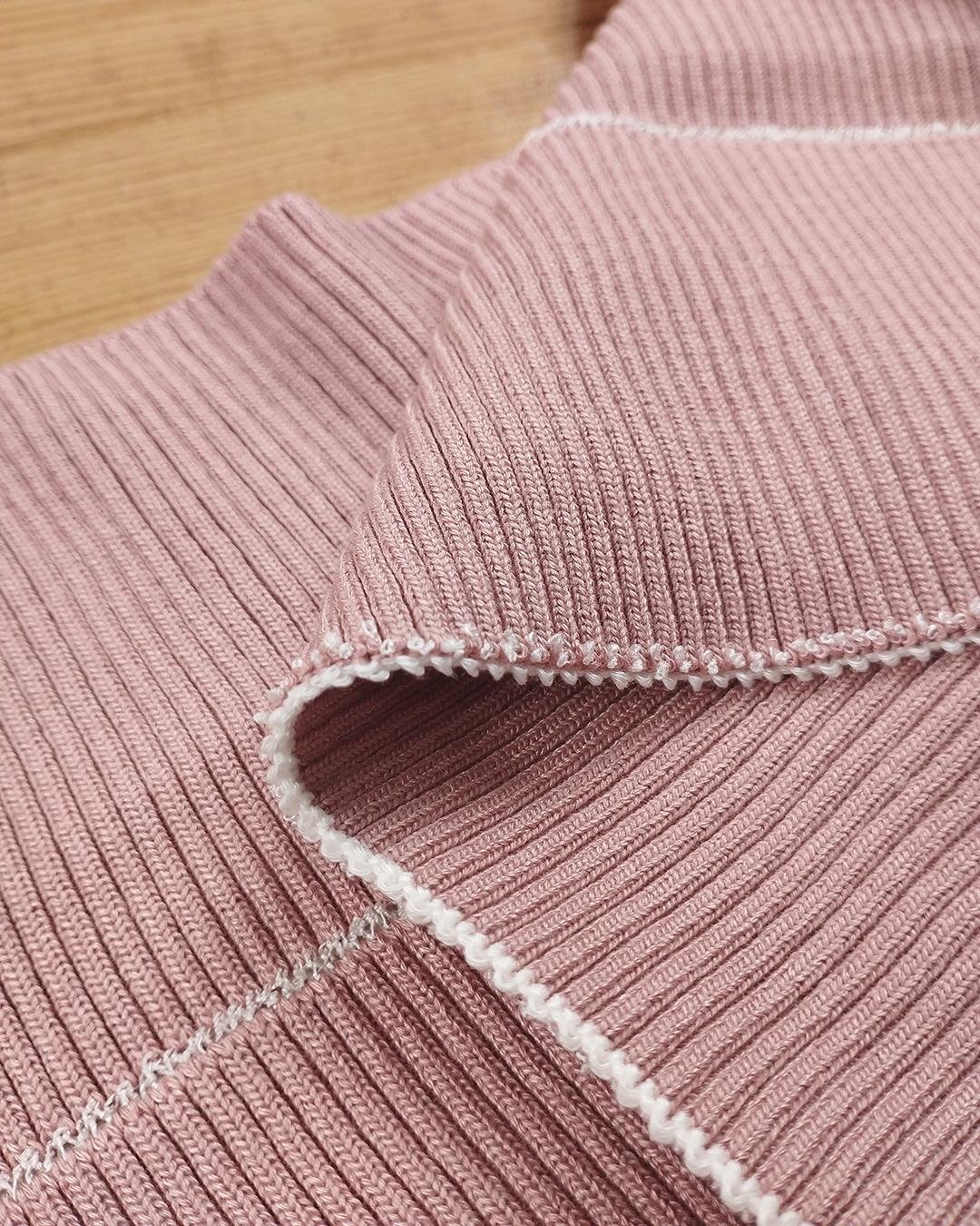 Ribana Beden Pastel Pembe Gül Kurusu (1 adet=5 adet ribana) En: 104 cm