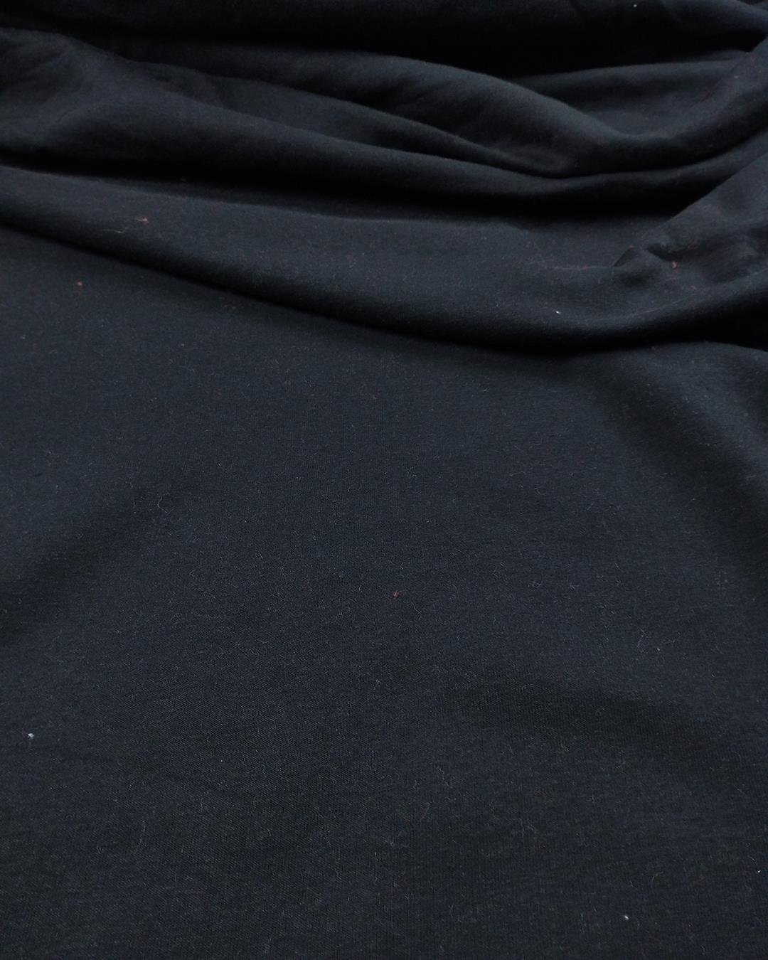 Şardonlu 3 İplik Penye Siyah Renkte (En 110 cm x Boy 170 cm)