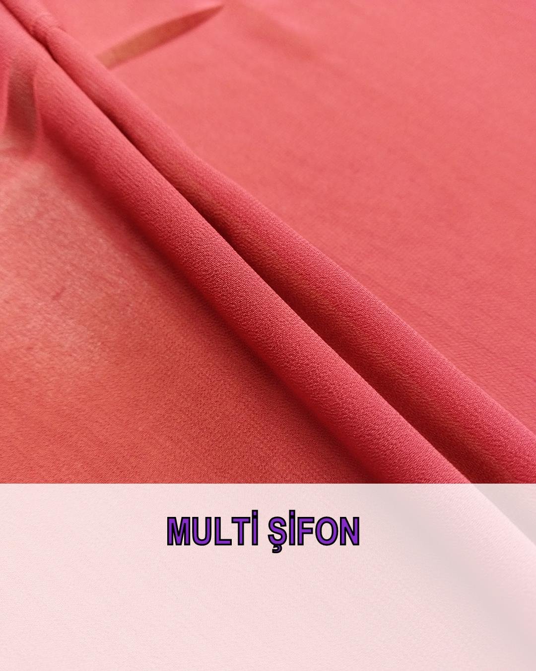 Şifon Kiremit Renkte (En 140 cm x Boy 200 cm)