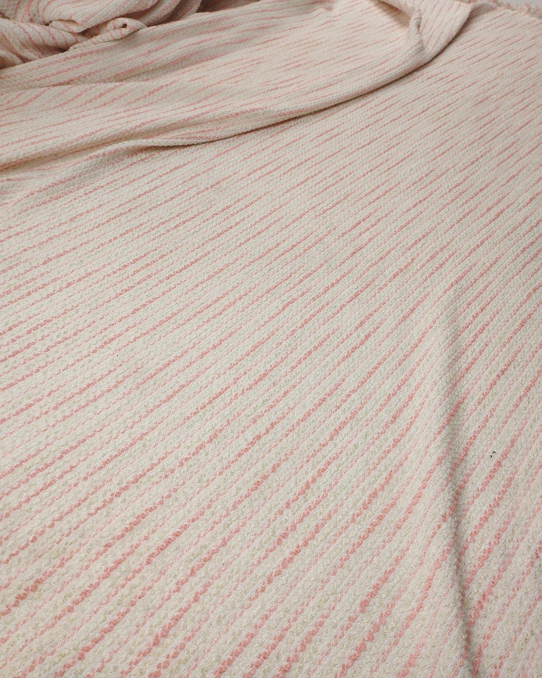 Simli Örme Krem Pembe Renklerde En: 130 cm