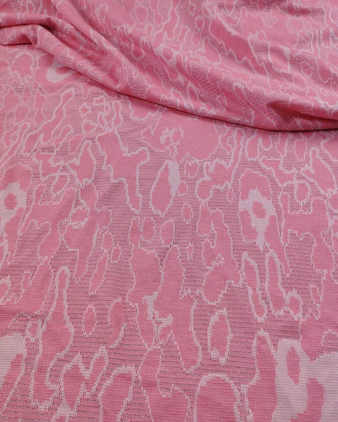 Simli Örme Pembe Lame Renklerde (En 165 cm x Boy 210 cm)