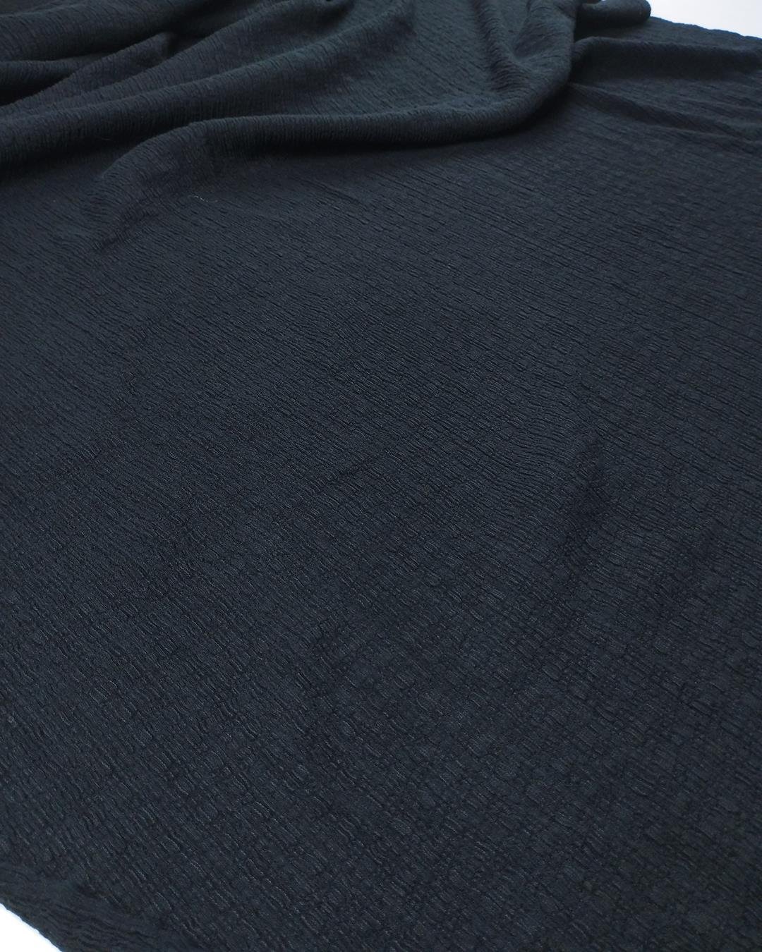 Siyah Renkte Bürümcklü Jarse (En  110 cm x Boy  170 cm)