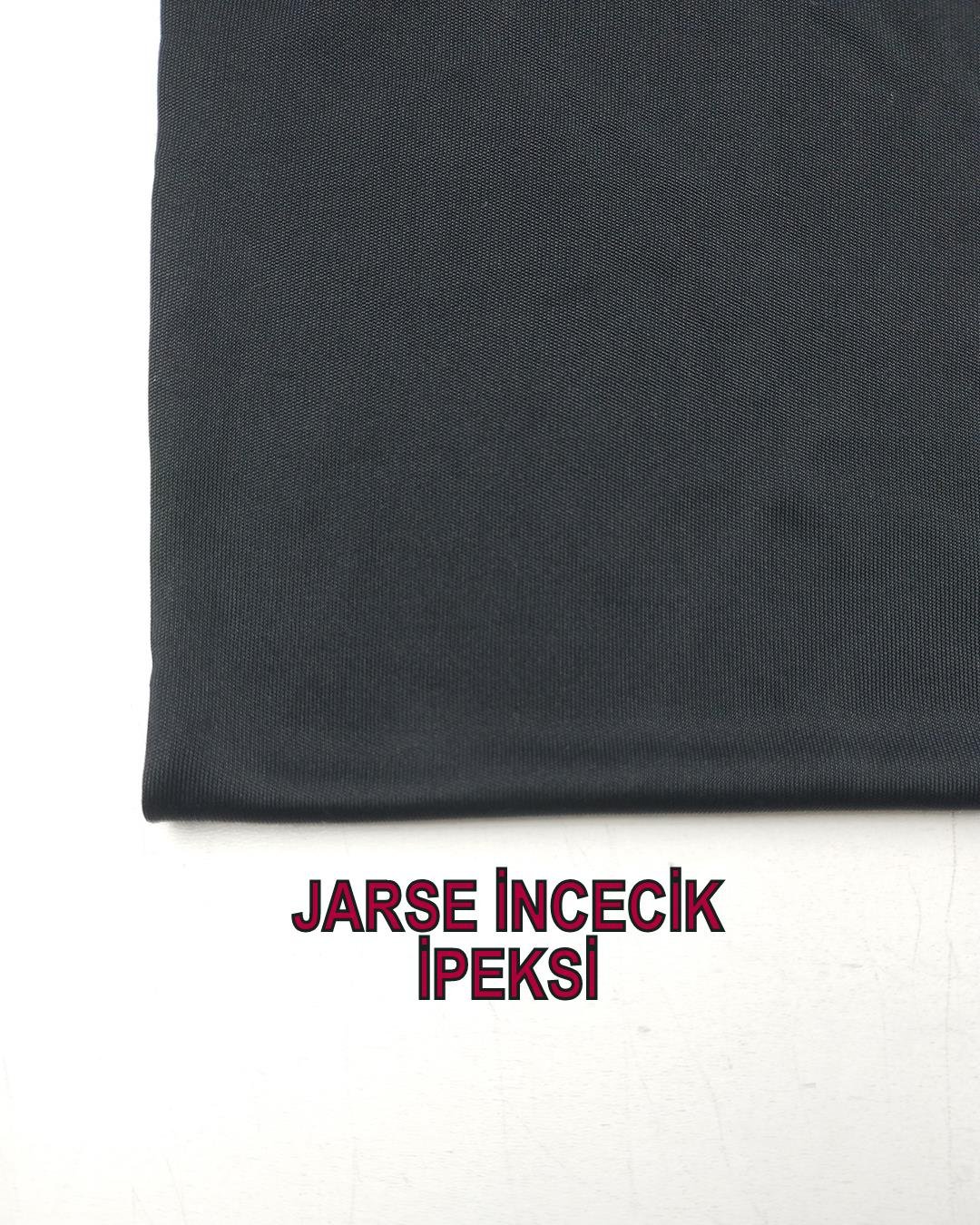 Siyah Renkte İnce İpeksi JarseEn: 150 cm
