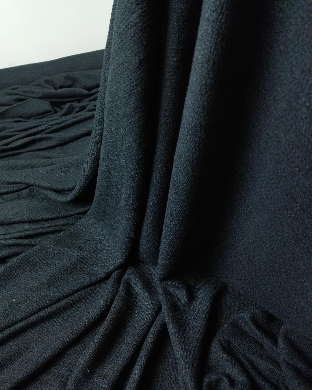 Siyah Renkte İnce Triko (En 160 cm x Boy 240 cm)