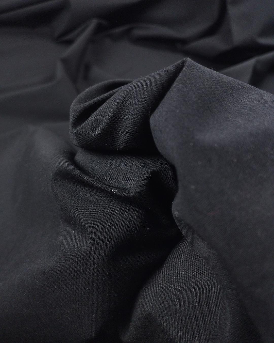 Siyah Renkte Poplin Dokuma (En  140 cm x Boy 325 cm)