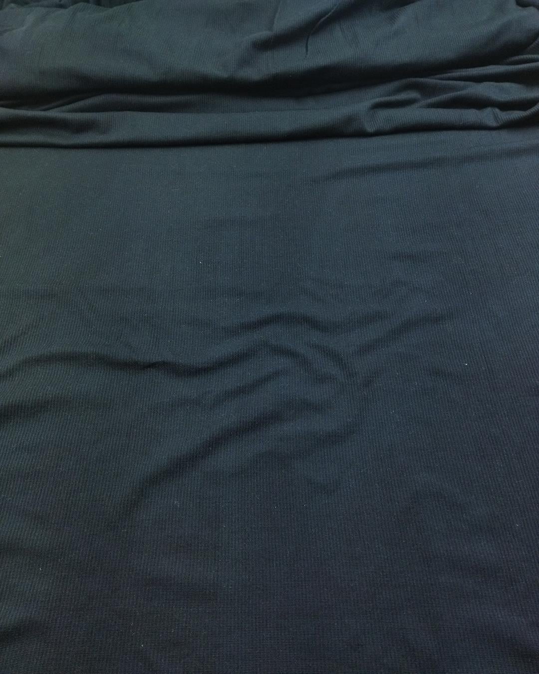 TEK EN İnce Esnek Örme Siyah Renkte En: 95 