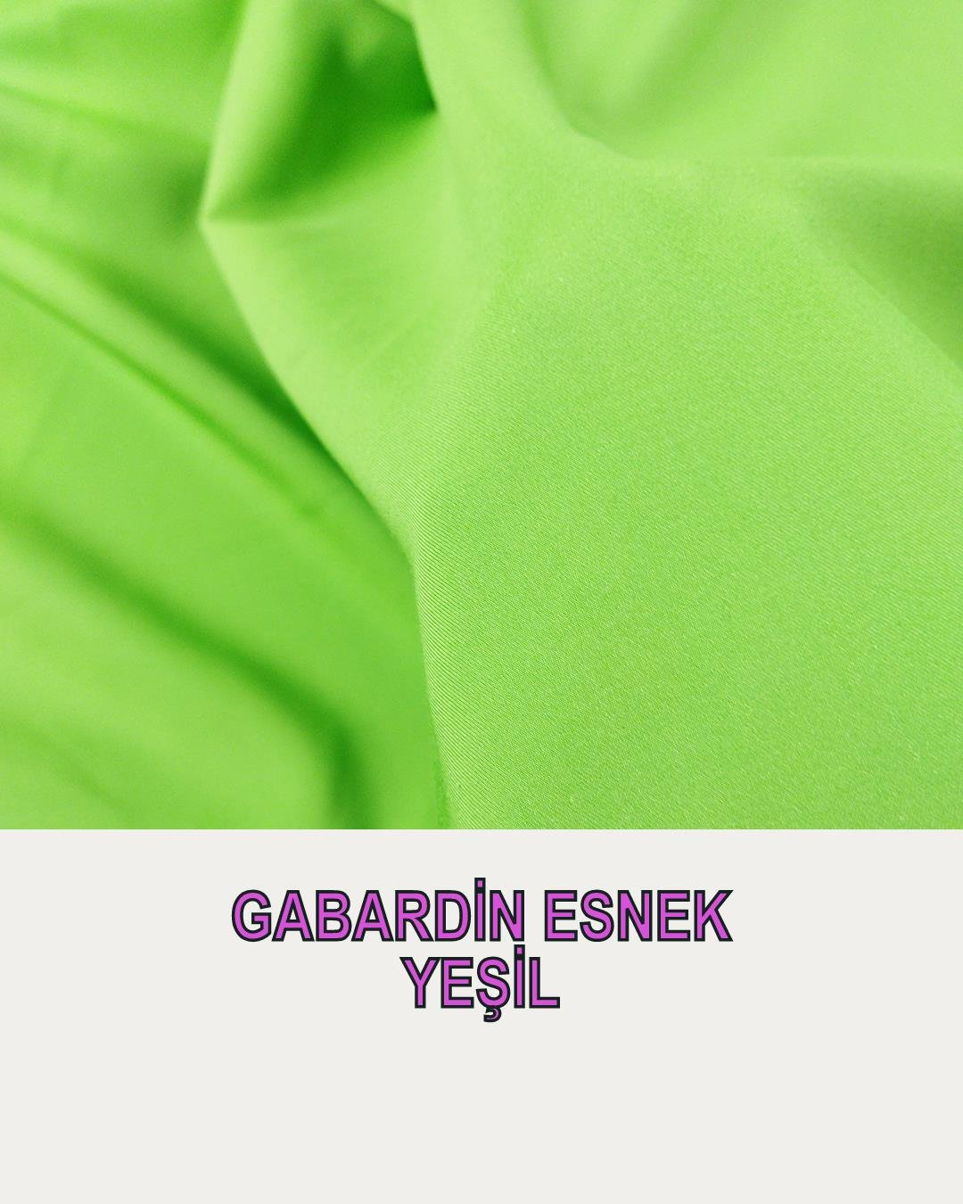 TELALI Gabardin Açık Yeşil Renkte (En 135 cm x Boy 190 cm)