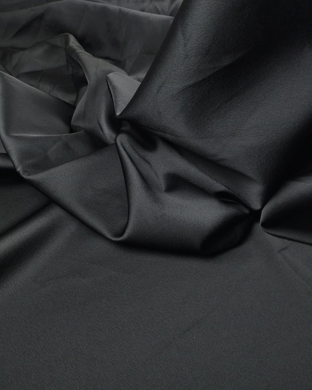 TELALI Siyah Renkte Saten (En  150 cm x Boy 220 cm)