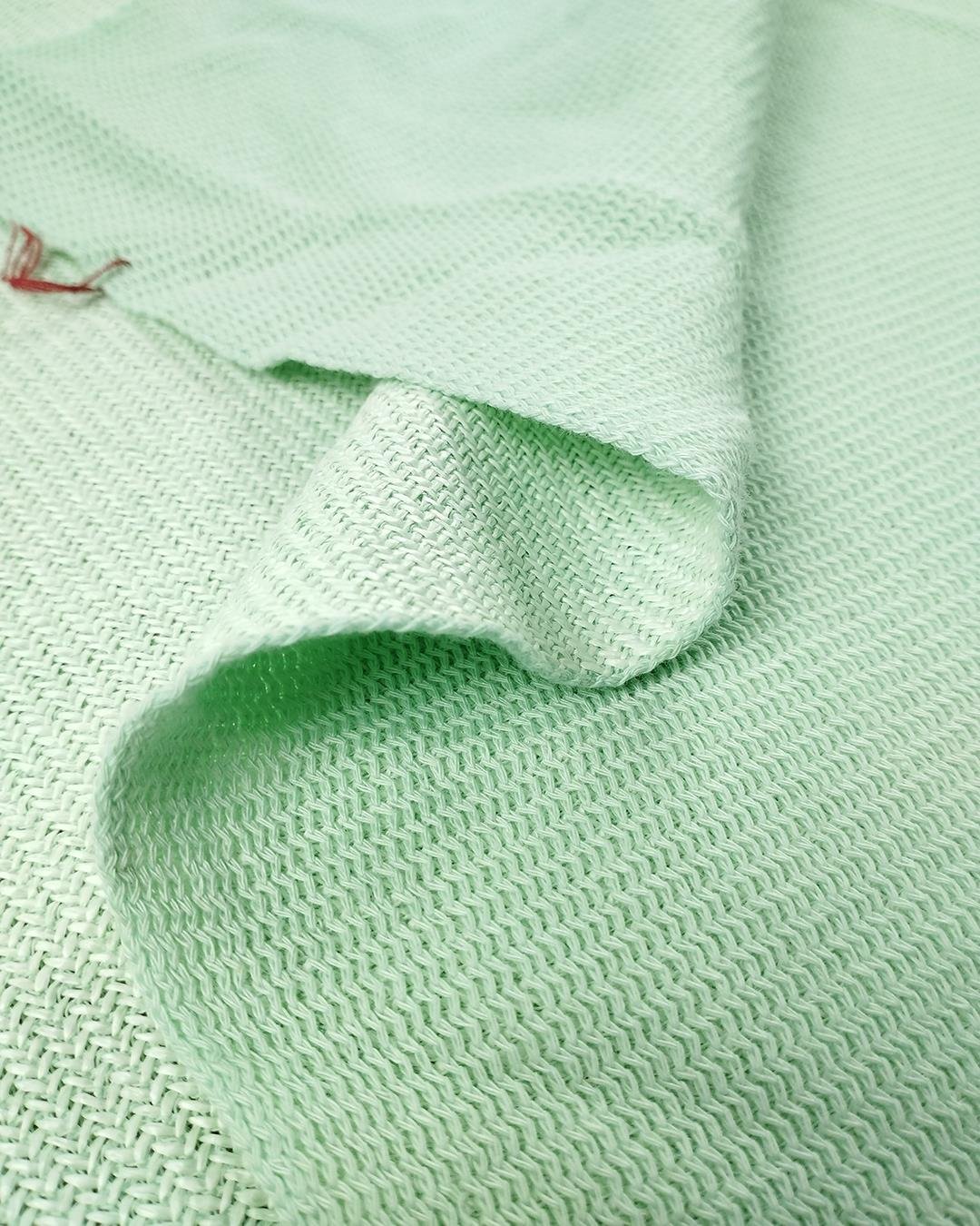 Triko Örme Yumuşak Hafif Parlak Mint Yeşili Renkte (En 130 cm x Boy 130 cm)