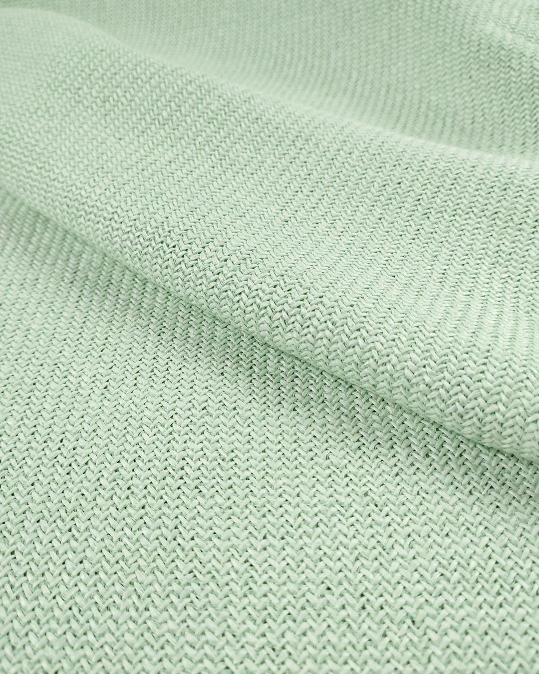 Triko Örme Yumuşak Hafif Parlak Mint Yeşili Renkte (En 130 cm x Boy 130 cm)