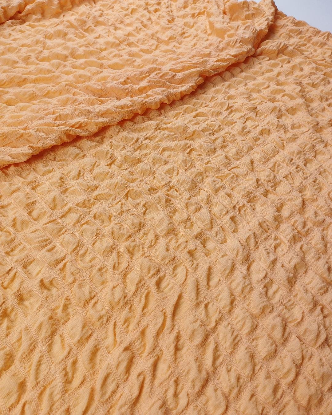 Waffle Jarse Açık Turuncu Renkte (En 160 cm x Boy 150 cm)