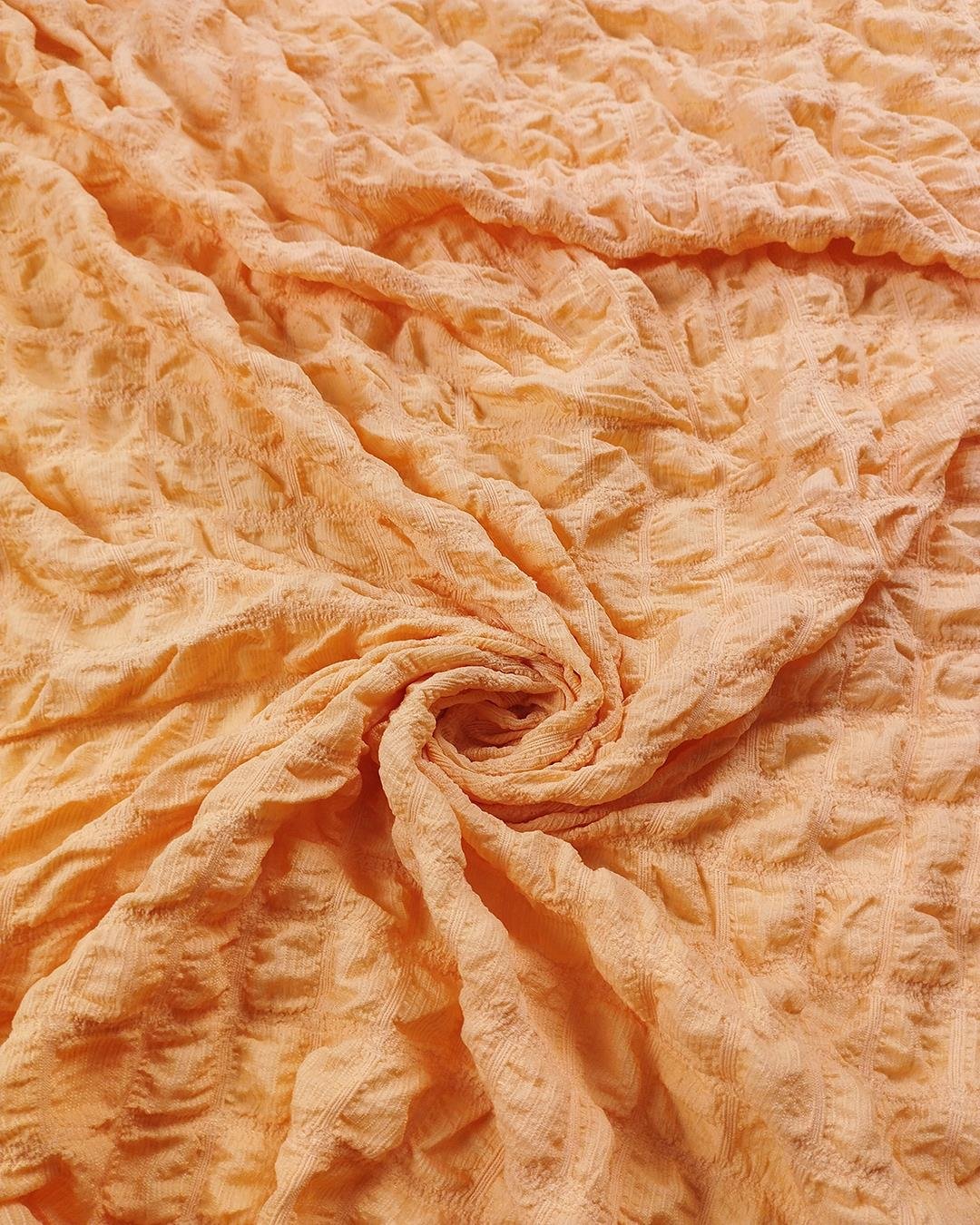 Waffle Jarse Açık Turuncu Renkte (En 160 cm x Boy 150 cm)
