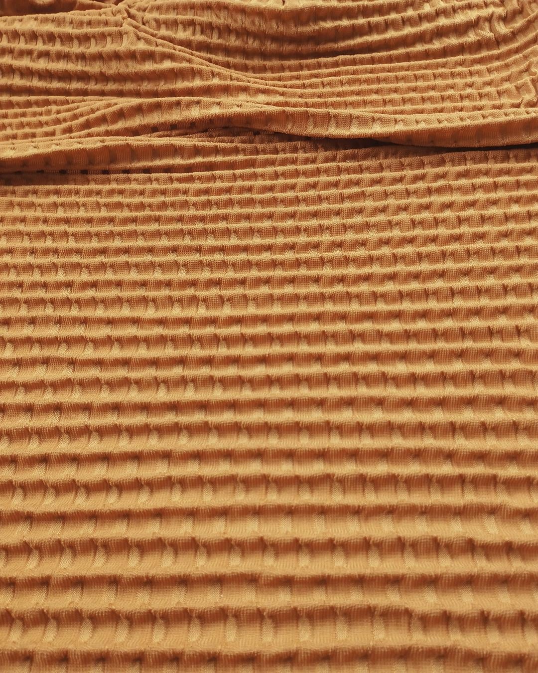 Waffle Jarse Kahve Renkte (En 110 cm x Boy 220 cm)