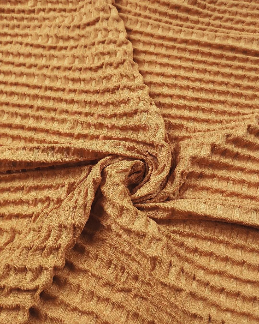 Waffle Jarse Kahve Renkte (En 110 cm x Boy 220 cm)