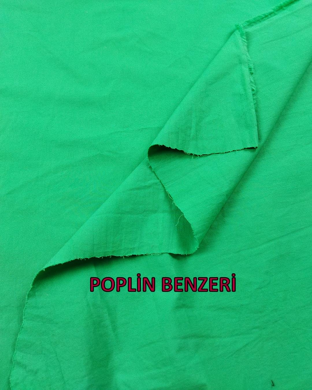 Yeşil Renkte Poplin Dokuma (En  150 cm x Boy  240 cm)