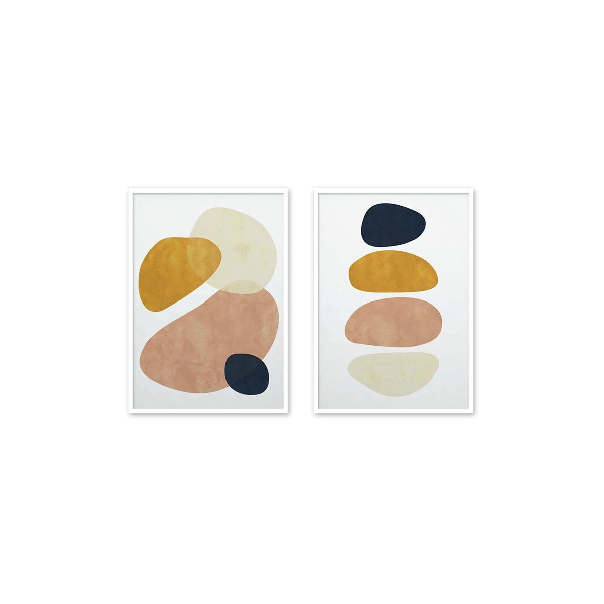 Abstract Colors Çerçeveli Poster SetiPosterlerTablolife.com