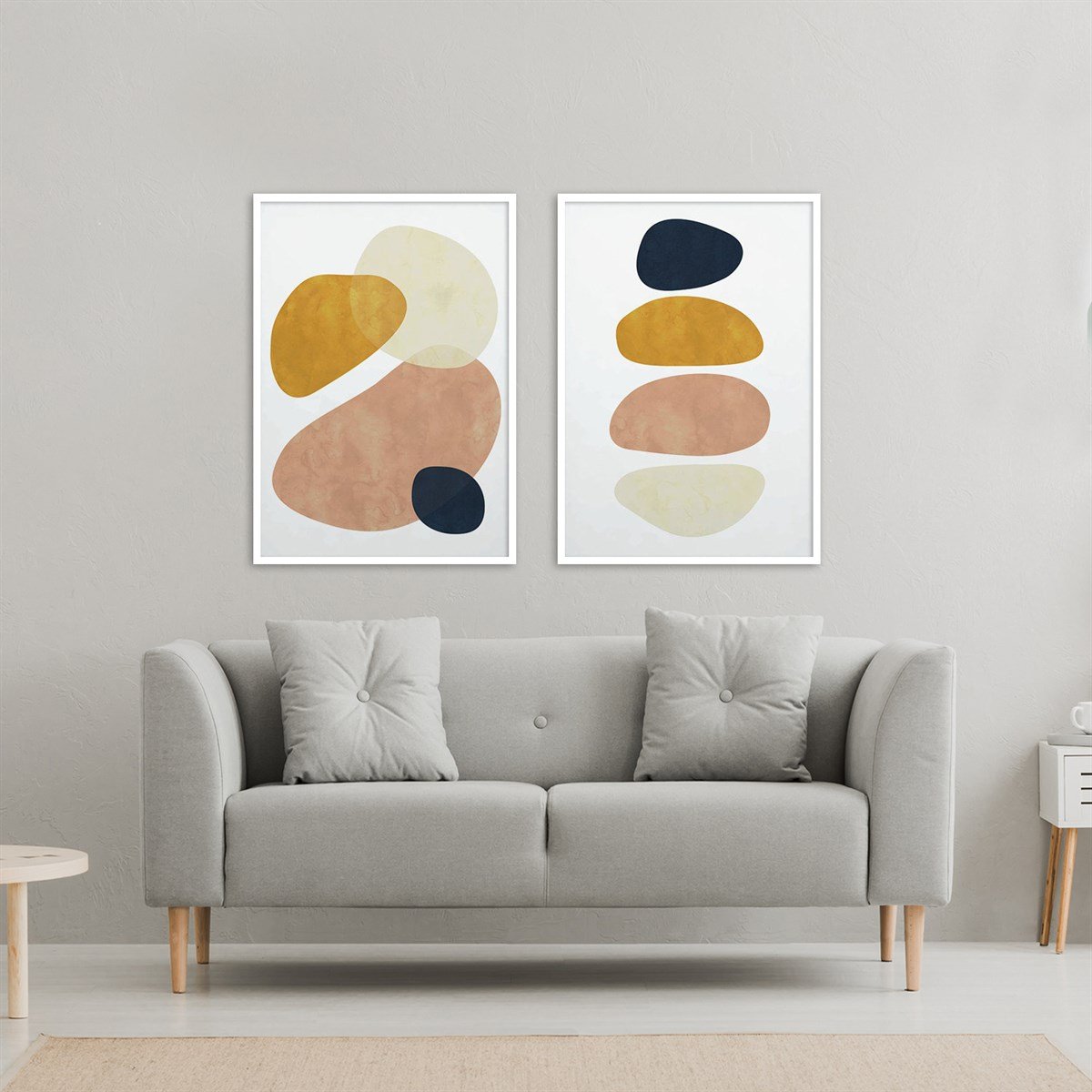 Abstract Colors Çerçeveli Poster SetiPosterlerTablolife.com