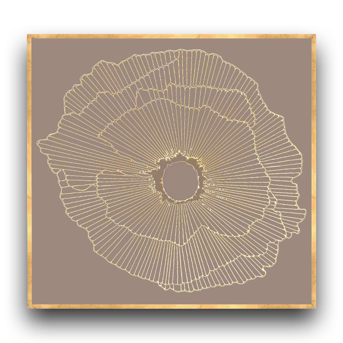 Abstract Golden Carnation Yağlı Boya Dokulu TabloYağlı Boya Dokulu Soyut TablolarTablolife