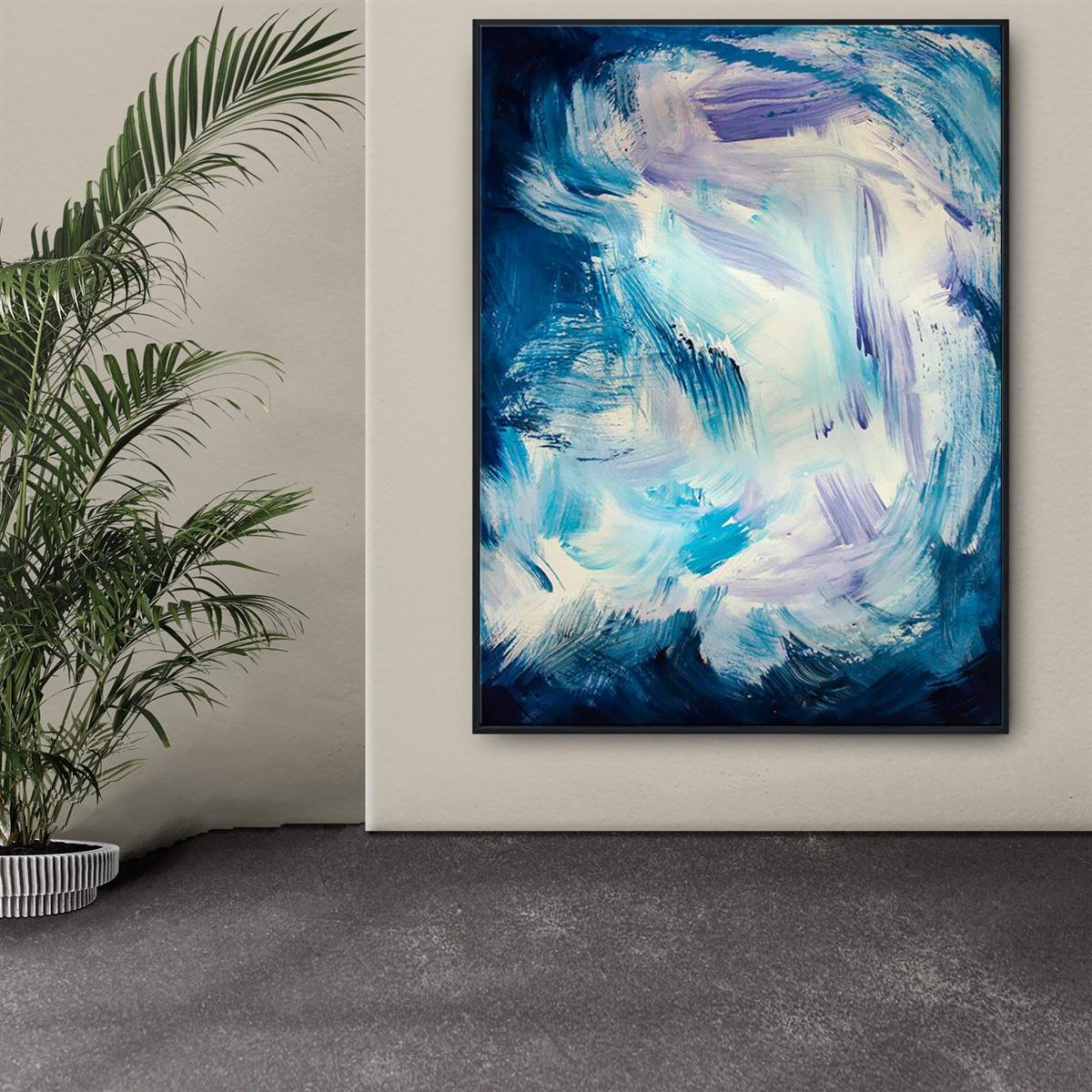 Abstract Luminous Yağlı Boya Dokulu TabloYağlı Boya Dokulu Soyut TablolarTablolife.com