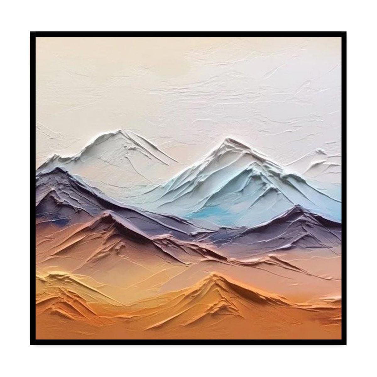 Abstract Mountains İkili Set 3D Yoğun Yağlı Boya Tablo3D Yoğun Yağlı Boya TablolarTablolife