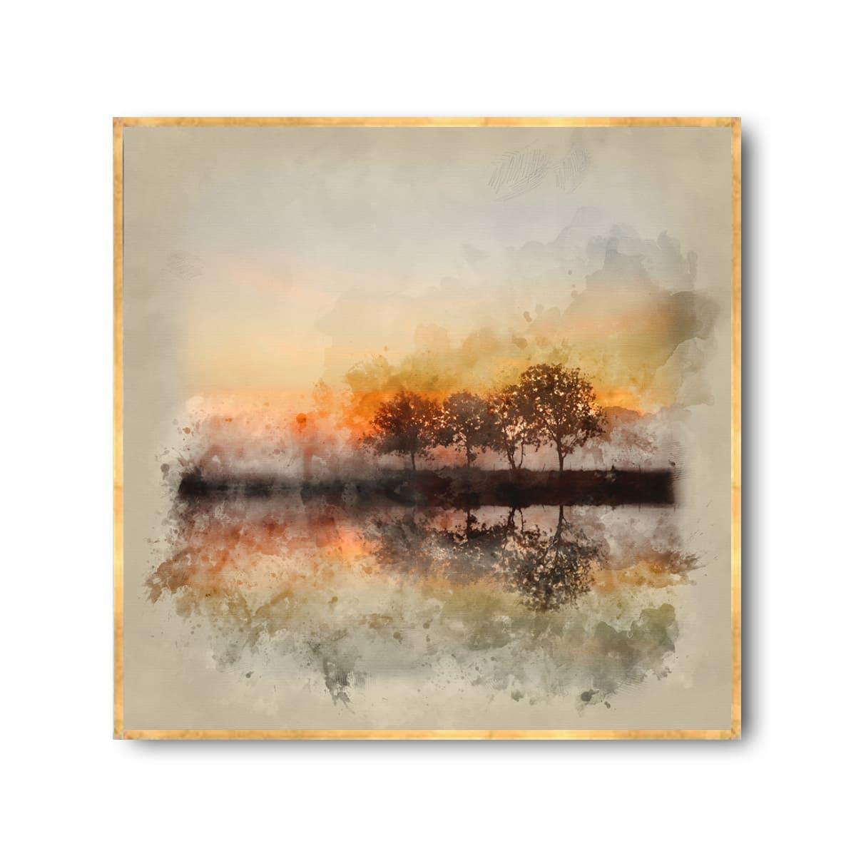 Abstract Reflection Yağlı Boya Dokulu TabloYağlı Boya Dokulu Soyut TablolarTablolife