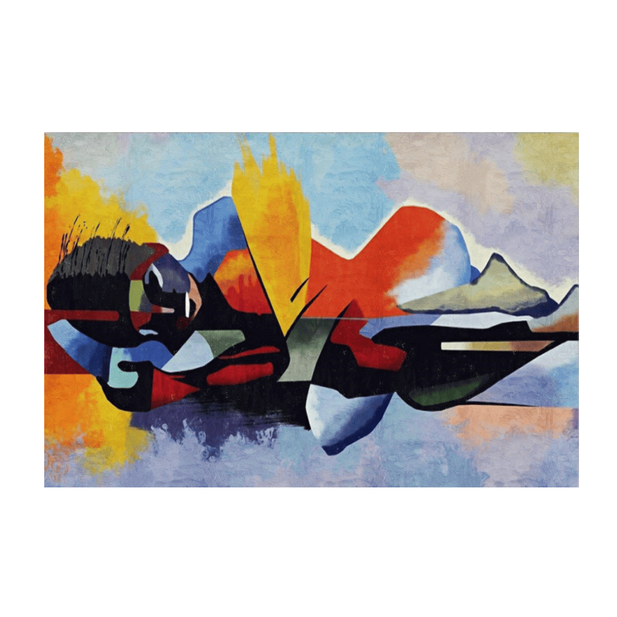 Abstract Sleep Yağlı Boya Dokulu TabloYağlı Boya Dokulu Soyut TablolarTablolife