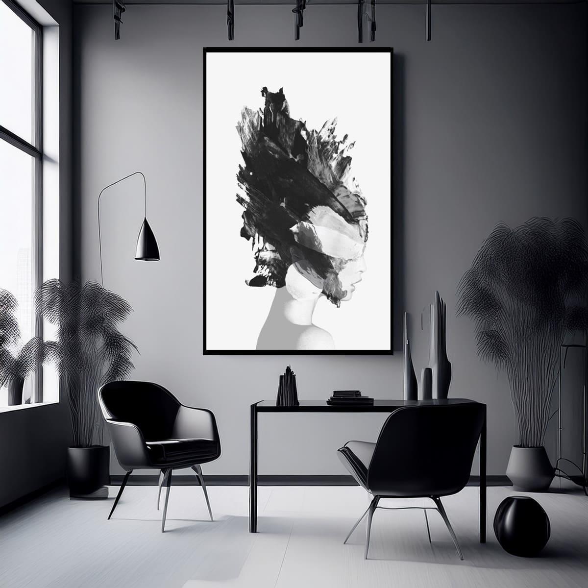 Abstract Thought Yağlı Boya Dokulu TabloYağlı Boya Dokulu Soyut TablolarTablolife