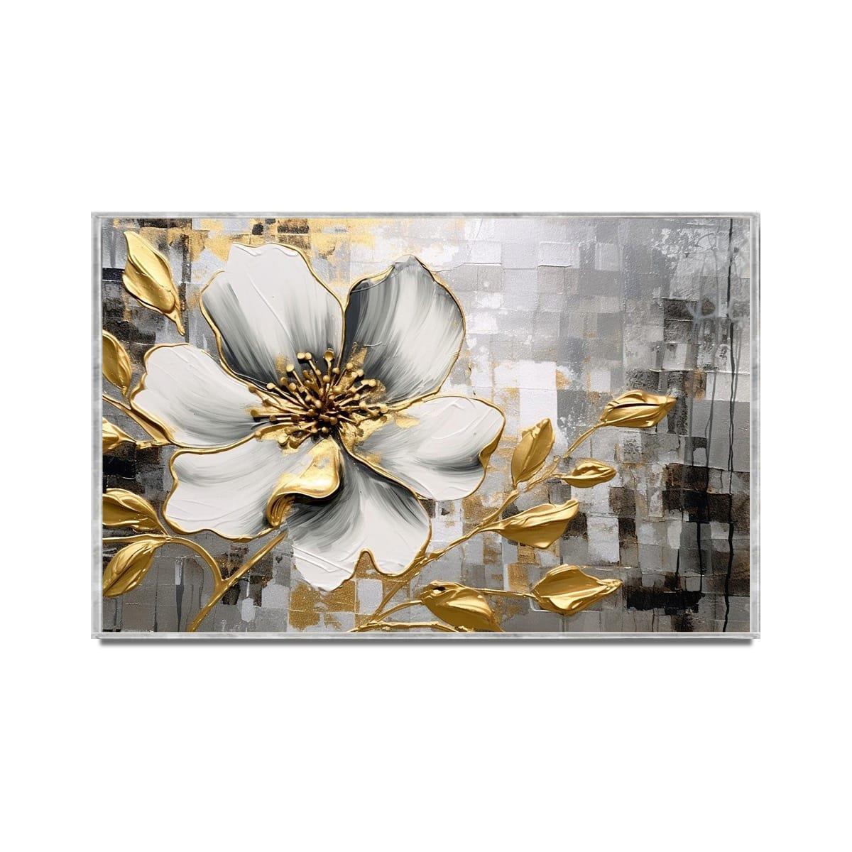 Altın Çiçek 3D Yoğun Yağlı Boya Tablo3D Yoğun Yağlı Boya TablolarTablolife
