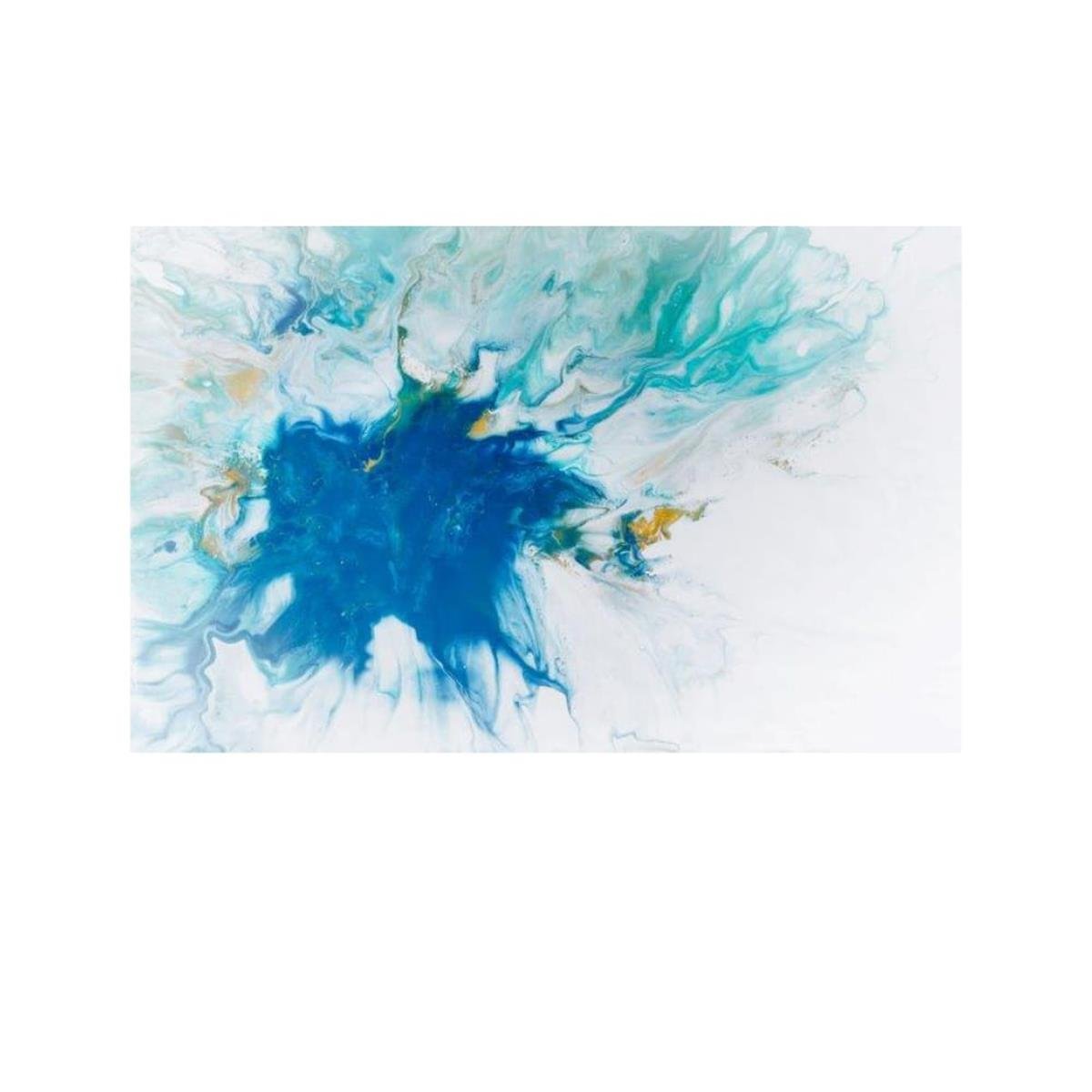 Aqua Yağlı Boya Dokulu TabloYağlı Boya Dokulu Soyut TablolarTablolife.com