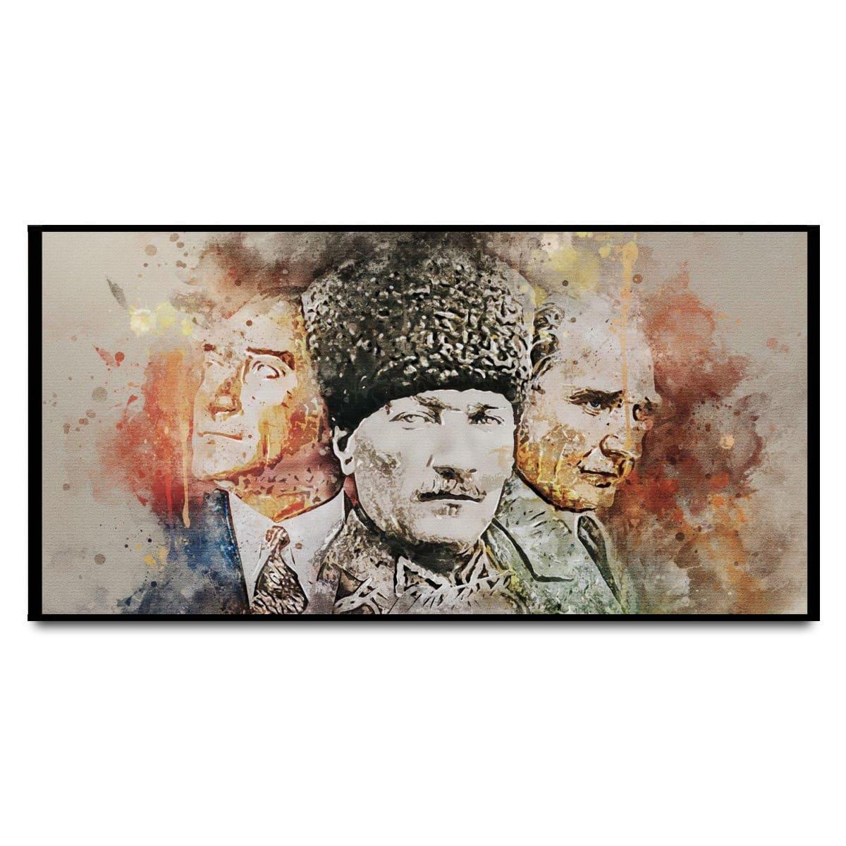 Atatürk Yağlı Boya Dokulu TabloAtatürk TablolarıTablolife