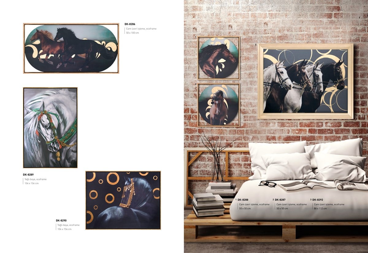 Atlar - Cam Üzeri İşleme Tablo