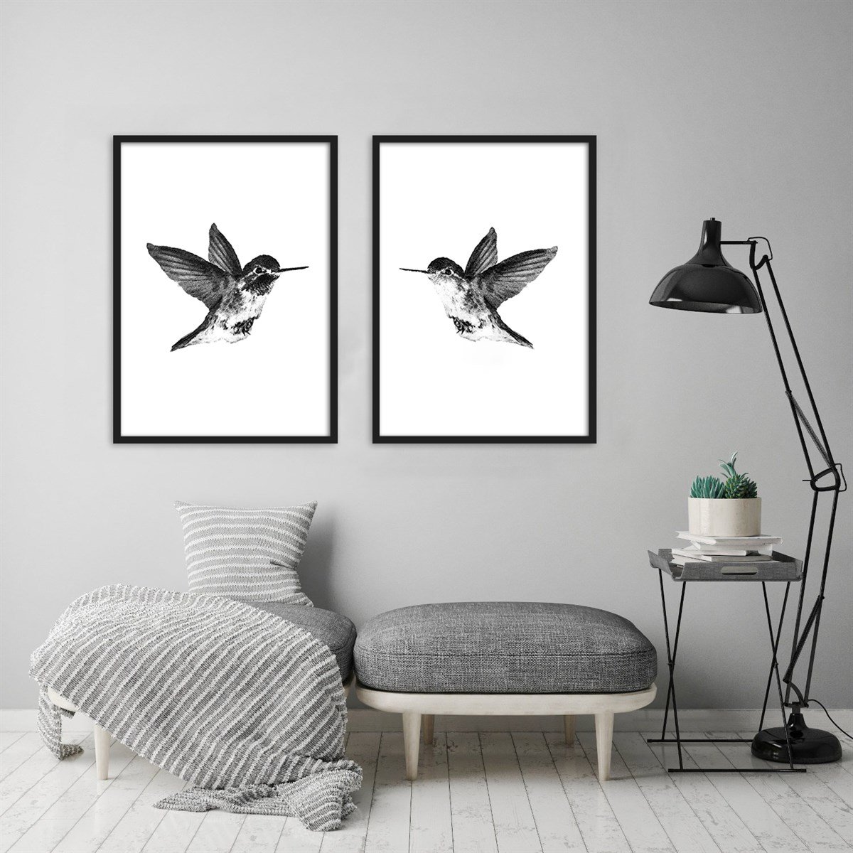 Bird Çerçeveli Poster SetiPosterlerTablolife.com