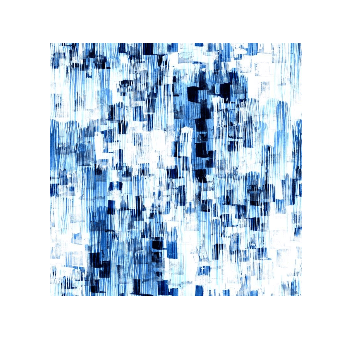 Blue Crossovers Yağlı Boya Dokulu TabloYağlı Boya Dokulu Soyut TablolarTablolife