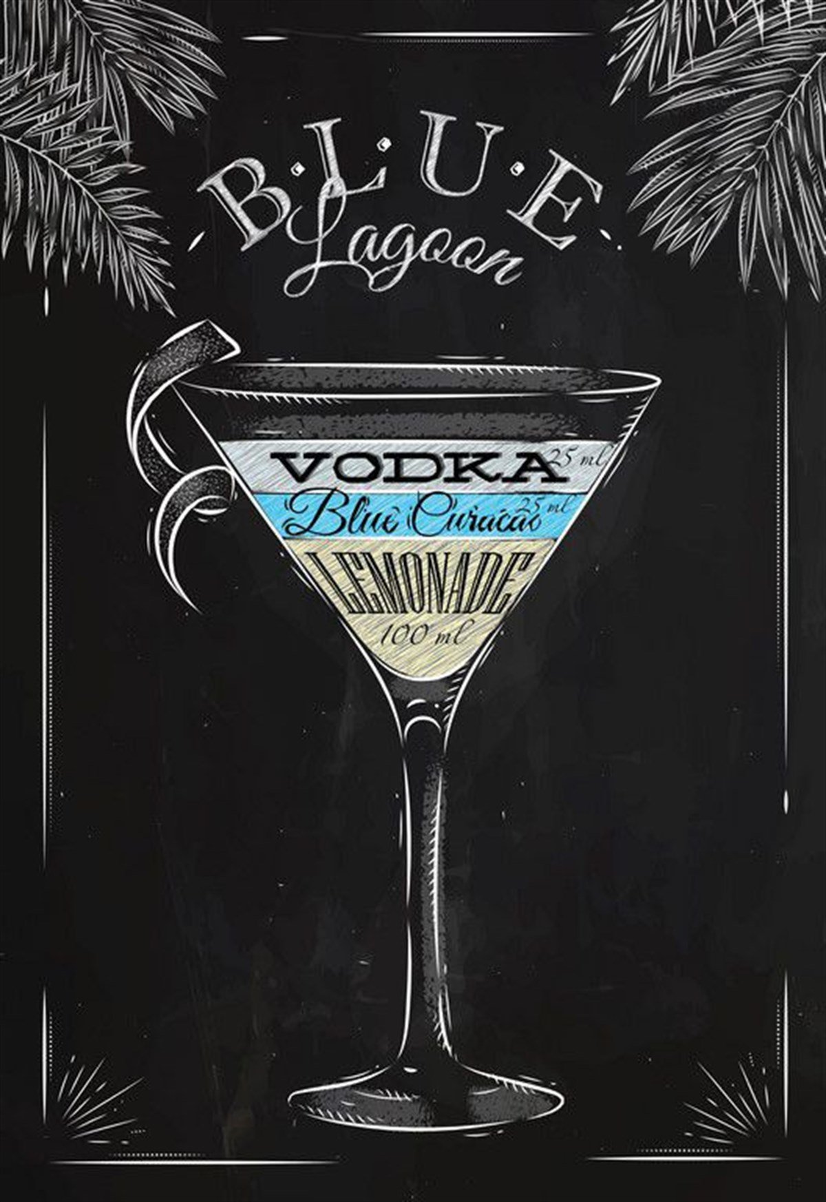 Blue Lagoon - Kanvas Tablo