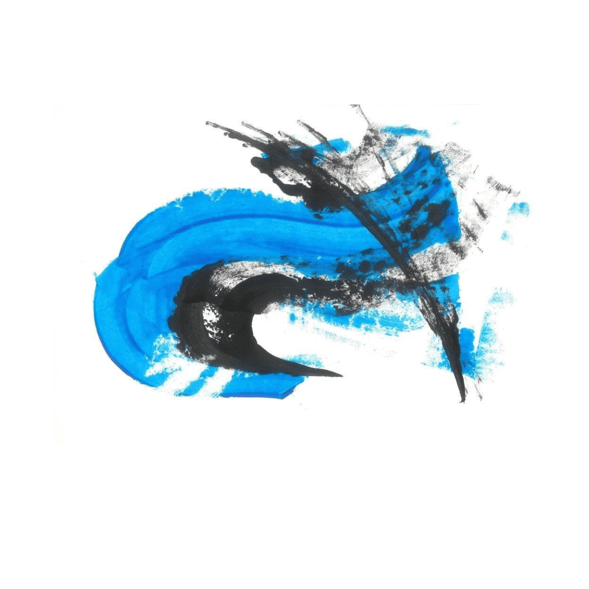 Blue Pass Yağlı Boya Dokulu TabloYağlı Boya Dokulu Soyut TablolarTablolife