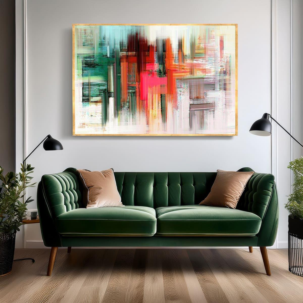 Blur Transitions Yağlı Boya Dokulu TabloYağlı Boya Dokulu Soyut TablolarTablolife