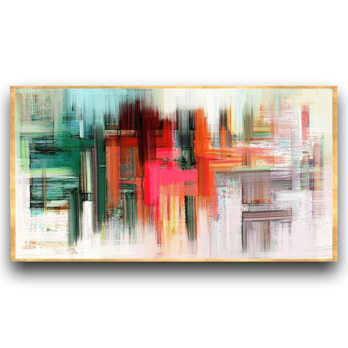 Blur Transitions Yağlı Boya Dokulu TabloYağlı Boya Dokulu Soyut TablolarTablolife