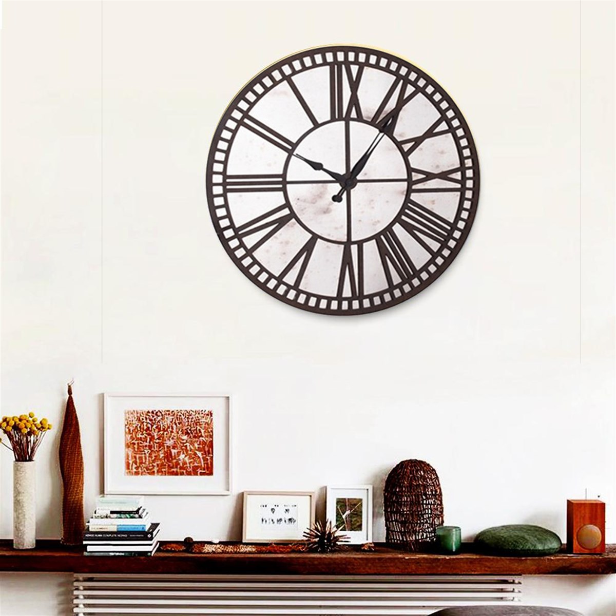 Boston 3 - Aynalı Duvar SaatiDuvar SaatleriTablolife.com