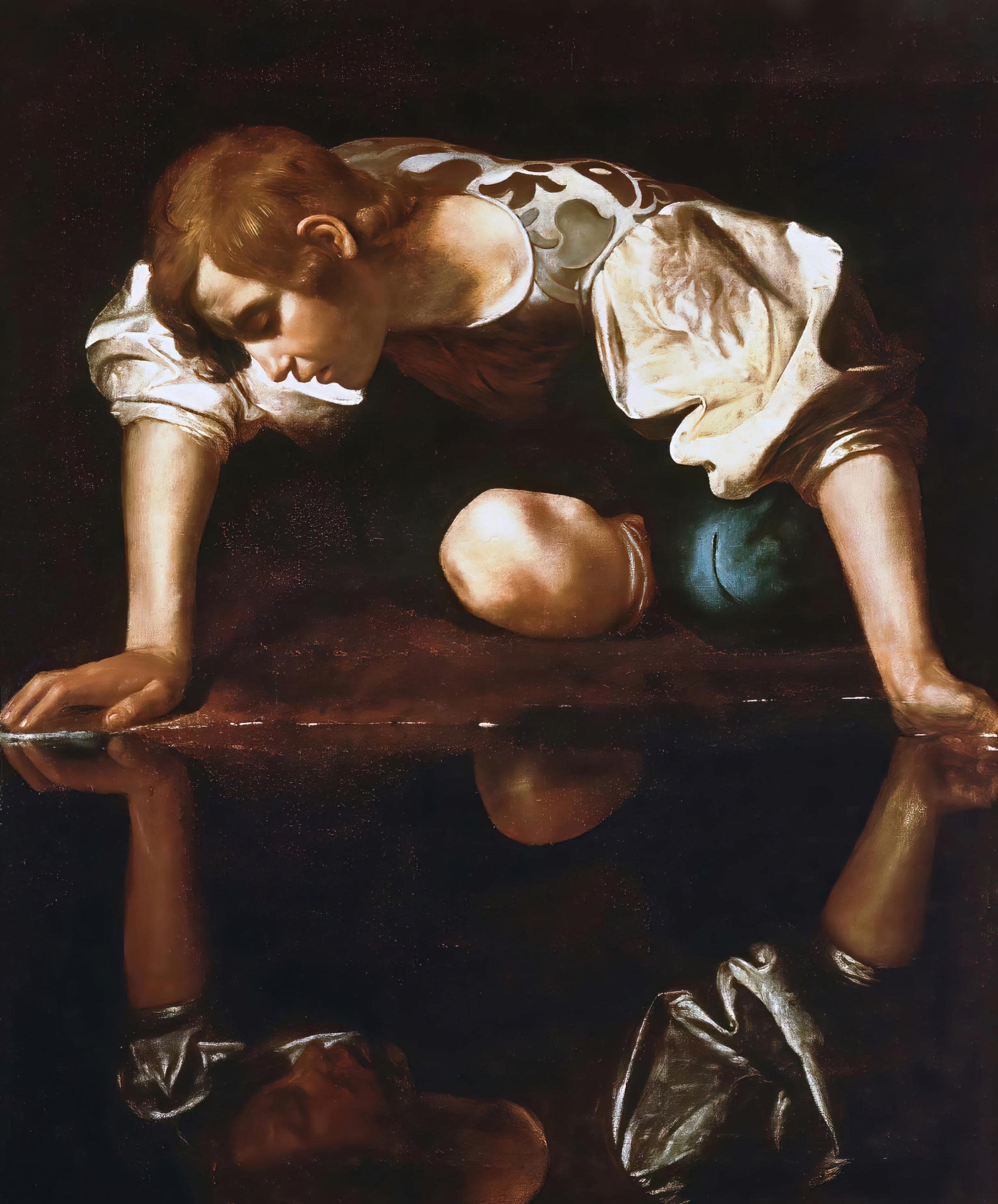 Caravaggio Narcissus Kanvas TabloÜnlü Ressamların TablolarıTablolife