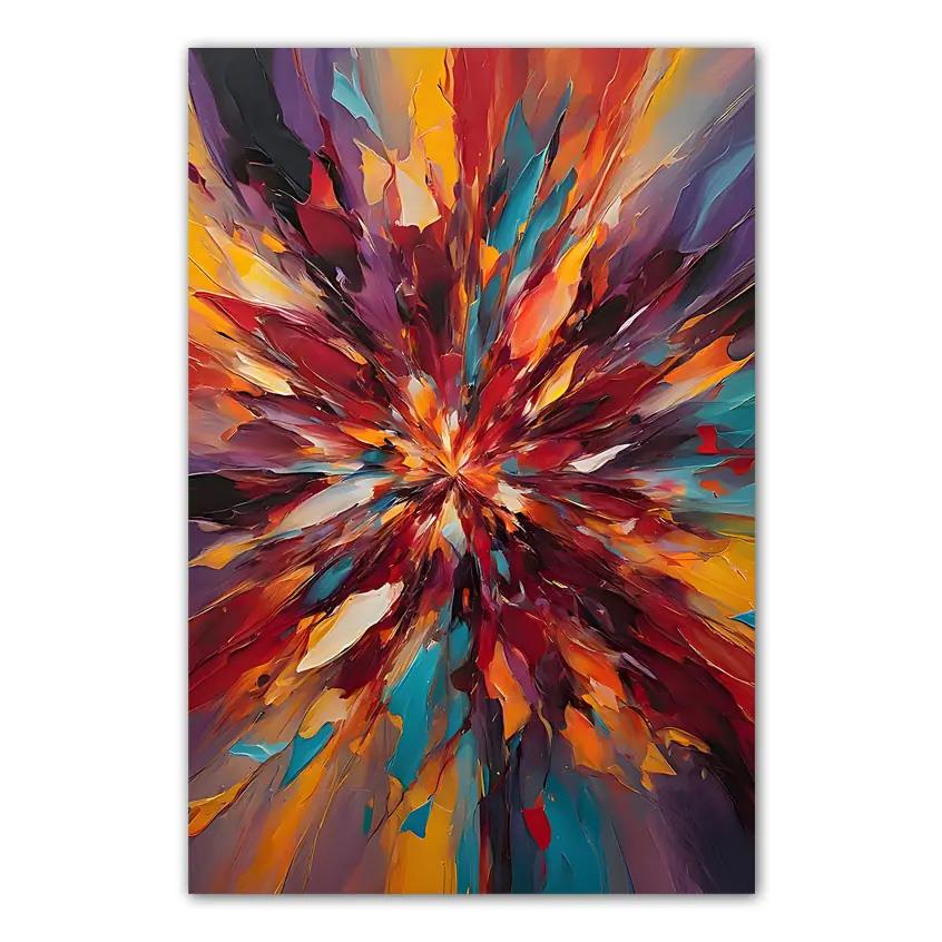 Chaos Yağlı Boya Dokulu TabloYağlı Boya Dokulu Soyut TablolarTablolife