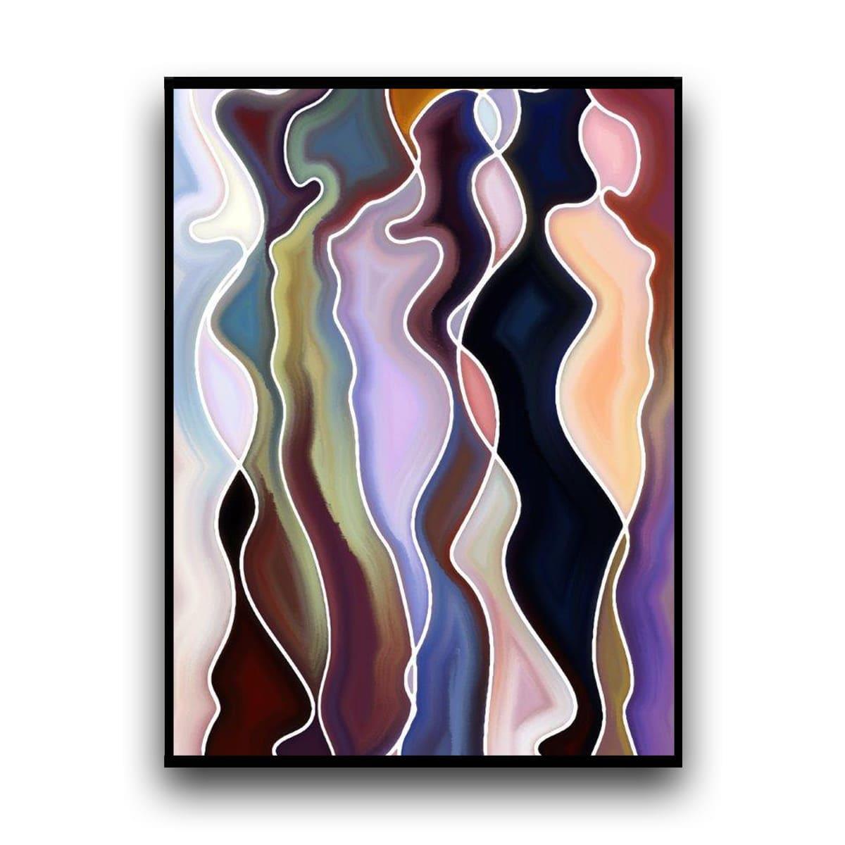 Color Twist Yağlı Boya Dokulu TabloYağlı Boya Dokulu Soyut TablolarTablolife