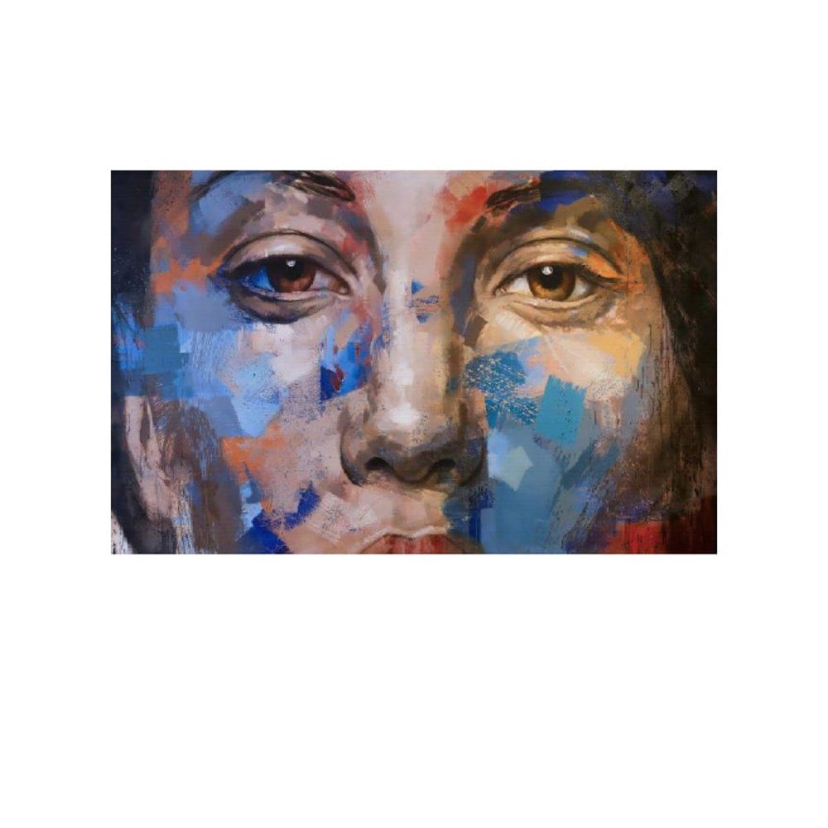 Colorful Angel Yağlı Boya Dokulu TabloYağlı Boya Dokulu Soyut TablolarTablolife.com