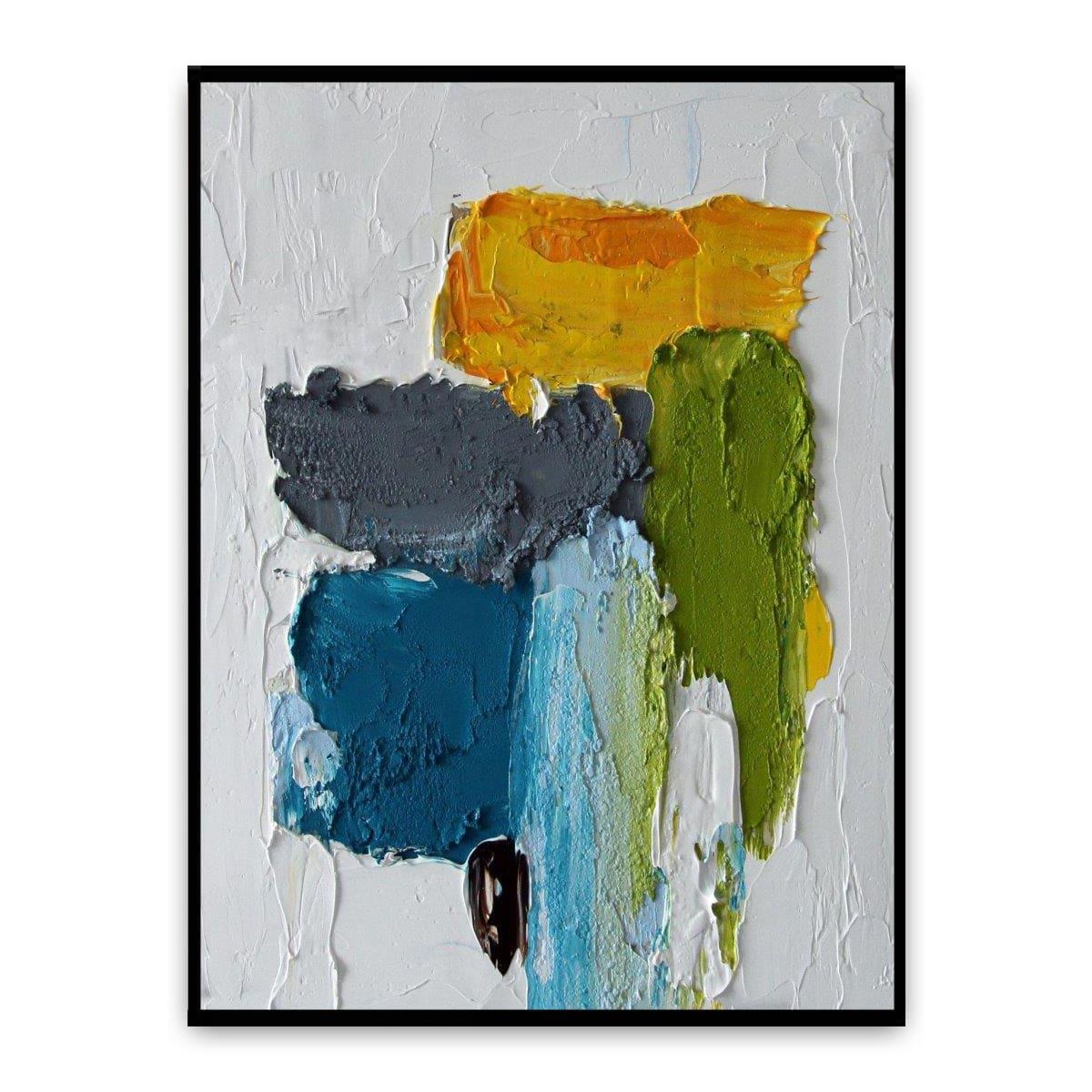 Colorful Brush 3D Yoğun Yağlı Boya Dokulu Tablo3D Yoğun Yağlı Boya TablolarTablolife