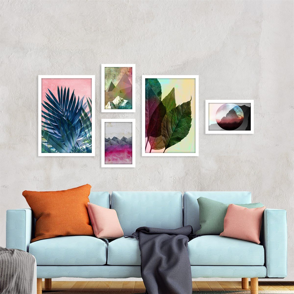 Colors Of Nature Çerçeveli Poster SetiPosterlerTablolife.com